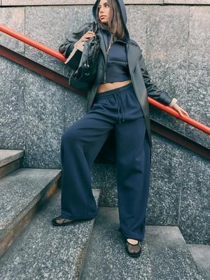 Stradivarius Spodnie jogger super barrel  Morski