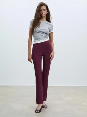 Stradivarius Spodnie slim fit  Fioletowy