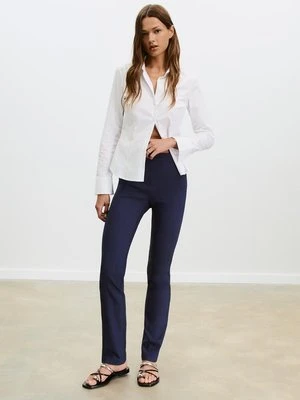 Stradivarius Spodnie slim fit  Morski
