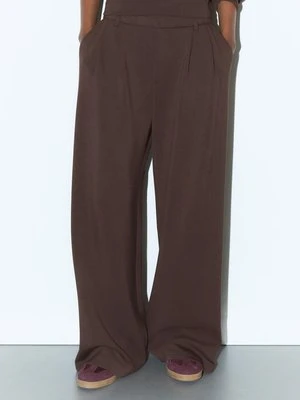 Stradivarius Spodnie wizytowe o miękkim dotyku  Brązowy