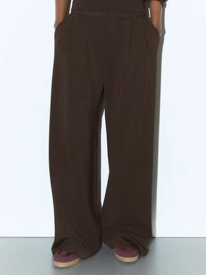 Stradivarius Spodnie wizytowe o miękkim dotyku  Brązowy