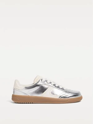 Stradivarius Srebrne casualowe buty sportowe retro  SREBRNY