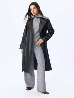 Stradivarius Sweter dzianinowy z zamkiem  Ciemnoszary