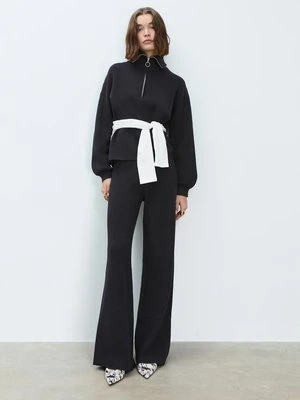 Stradivarius Sweter dzianinowy z zamkiem  Czarny