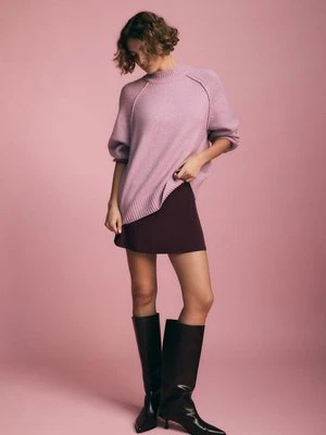 Stradivarius Sweter z dzianiny basic  Malwowy