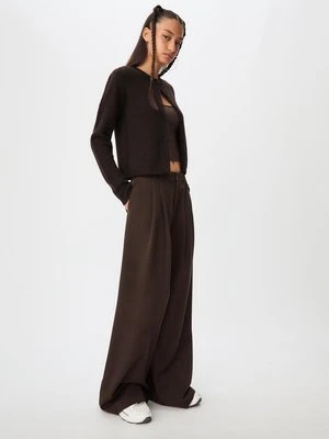 Stradivarius Sweter z guzikami  Brązowy