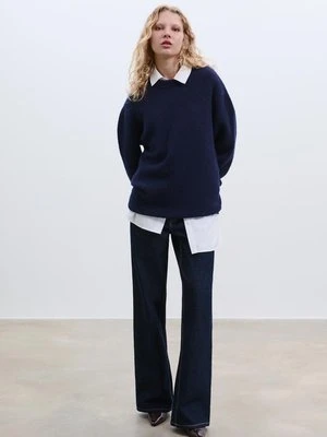 Stradivarius Sweter z miękkiej dzianiny  Morski