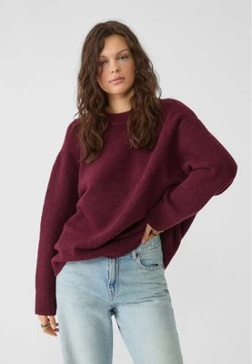 Stradivarius Sweter z miękkiej dzianiny Soft Touch  Fioletowy