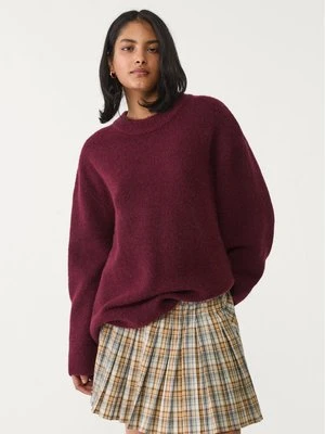 Stradivarius Sweter z miękkiej dzianiny Soft Touch  Fioletowy