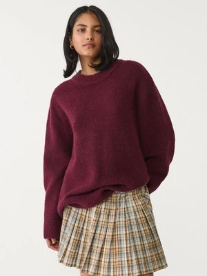 Stradivarius Sweter z miękkiej dzianiny Soft Touch  Fioletowy