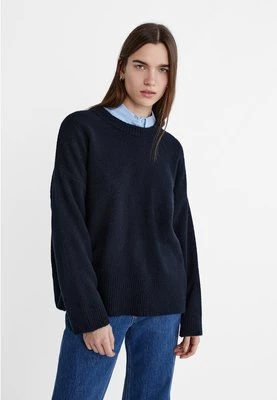 Stradivarius Sweter z miękkiej dzianiny Soft Touch  Morski