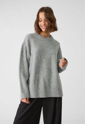 Stradivarius Sweter z miękkiej dzianiny Soft Touch  Popielaty