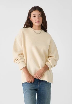 Stradivarius Sweter z miękkiej dzianiny Soft Touch  Waniliowy