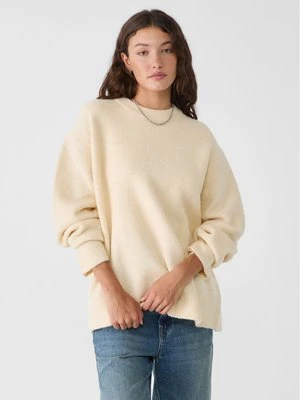 Stradivarius Sweter z miękkiej dzianiny Soft Touch  Waniliowy