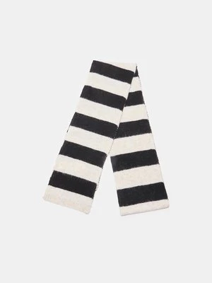 Stradivarius Szalik w paski  Czarny