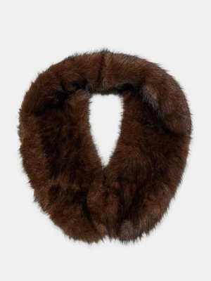 Stradivarius Szalik ze sztucznego futra  Brązowy