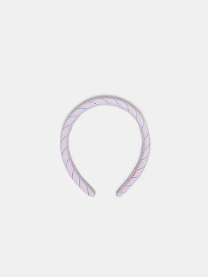 Stradivarius Sztywna opaska w paski  Pastelowy róż