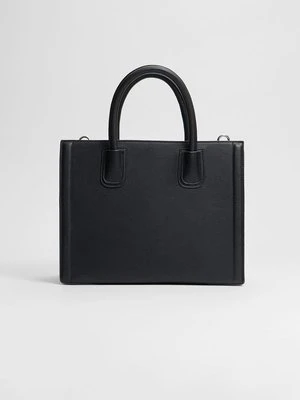 Stradivarius Sztywna torba shopper basic  Czarny