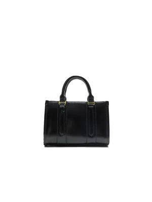 Stradivarius Sztywna torba typu tote  Czarny