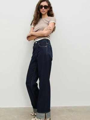 Stradivarius T-shirt z podwójnym kontrastem Szary