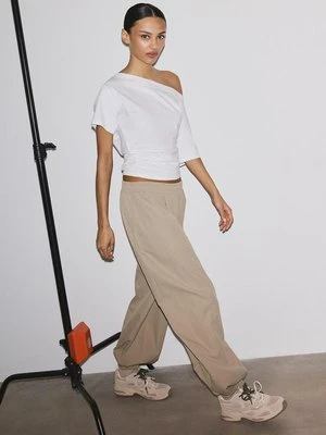 Stradivarius Techniczne spodnie balloon parachute  Kamień