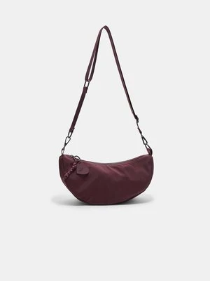 Stradivarius Tkana torba na ramię Luna  Wiśniowy