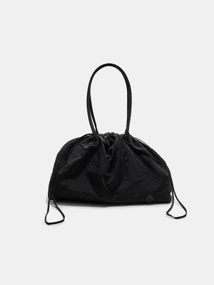 Stradivarius Tkana torba shopper  Czarny