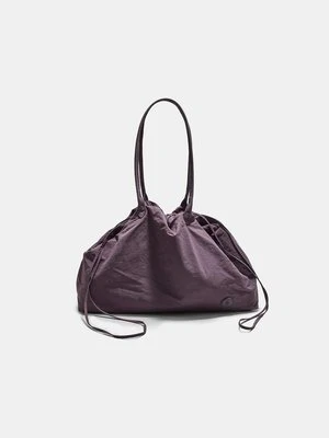 Stradivarius Tkana torba shopper  Fioletowy