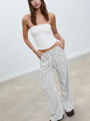 Stradivarius Top bandeau poliamid  Biały