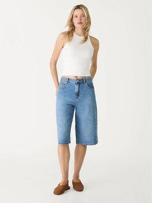 Stradivarius Top basic typu bokserka  Biały