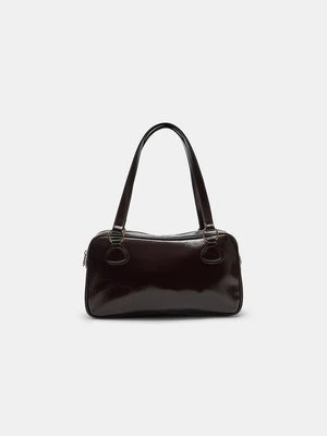 Stradivarius Torba bowling z pierścieniami  Brązowy