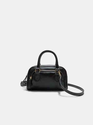 Stradivarius Torba bowling z zamkiem błyskawicznym  Czarny