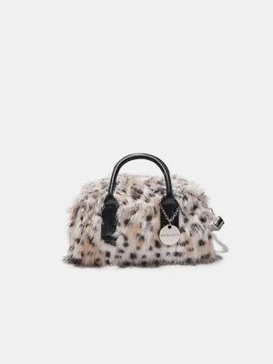 Stradivarius Torba bowling ze sztucznego futra  Biały