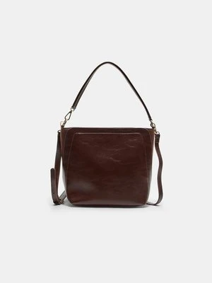 Stradivarius Torba bucket na ramię  Brązowy