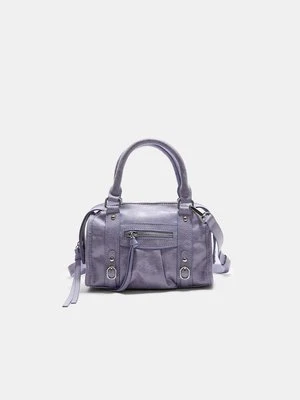 Stradivarius Torba na ramię bowlingowa z zamkiem błyskawicznym  Malwowy