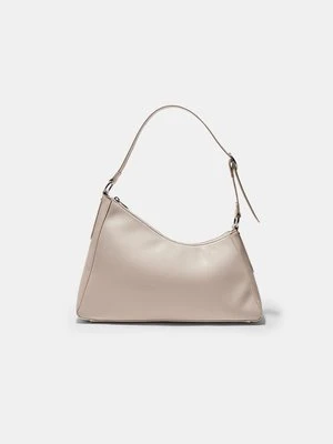 Stradivarius Torba na ramię o nieregularnym kształcie  Ecru