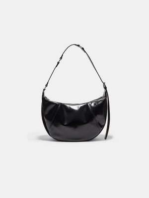 Stradivarius Torba na ramię półksiężyc detale  Czarny