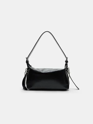 Stradivarius Torba na ramię z detalem na uchwycie  Czarny