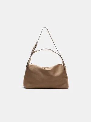 Stradivarius Torba na ramię z podwójnym uchwytem  Karmelowy