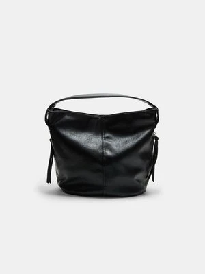 Stradivarius Torba na ramię z zamkiem błyskawicznym  Czarny