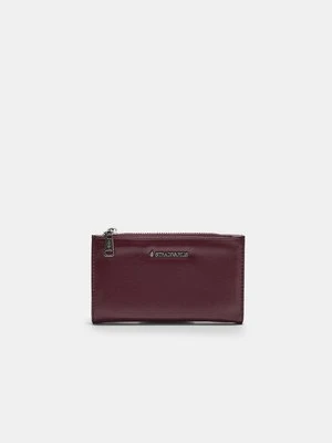Stradivarius Torebka basic z zapięciem na suwak  Burgundowy