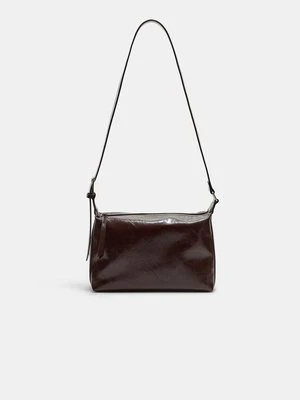 Stradivarius Torebka listonoszka z klamrą  Brązowy