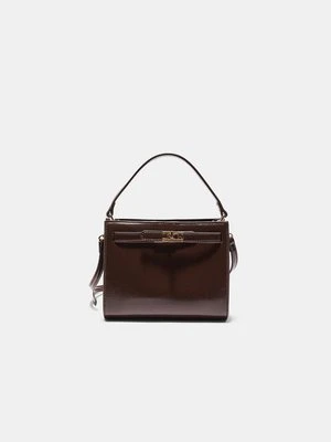 Stradivarius Torebka listonoszka ze sztucznej skóry  Brązowy