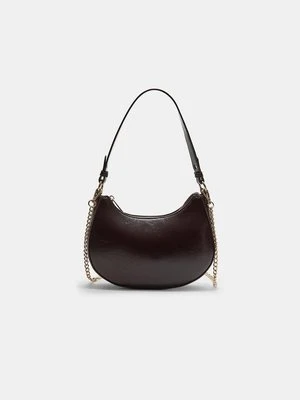 Stradivarius Torebka na ramię księżyc z łańcuszkiem  Brązowy
