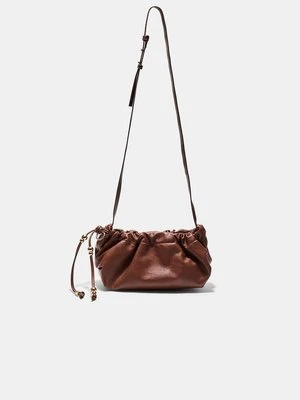 Stradivarius Torebka na ramię z koralikami  Brązowy