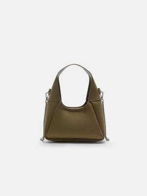 Stradivarius Torebka na ramię z łańcuszkiem  Khaki