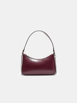 Stradivarius Torebka na ramię z łańcuszkiem  Wiśniowy