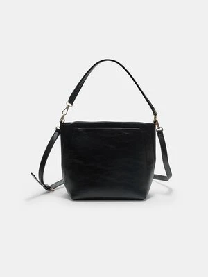 Stradivarius Torebka typu bucket na ramię  Czarny