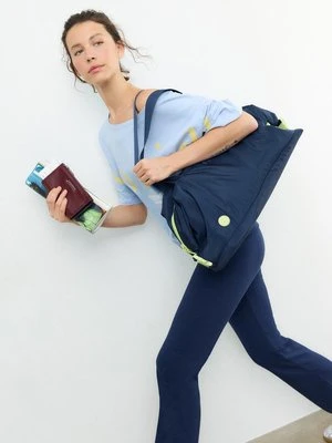 Stradivarius Torebka z kontrastowymi detalami  Niebieski