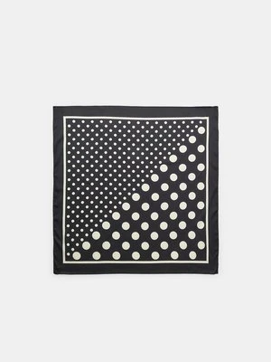 Stradivarius Wielofunkcyjna chusta w grochy  Czarny